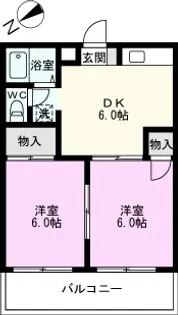 第2シティハイツ小池【1階】の間取り