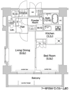 コンフォリア春日富坂【8階】の間取り