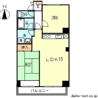 グランバトーM【3階】の間取り