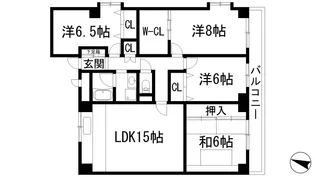 レジデンスウイングス室町ビル【6階】の間取り