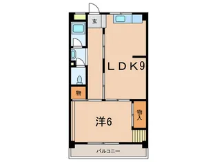 ヴィラ本山【4階】の間取り