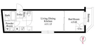 グランパセオ代々木上原II【1階】の間取り