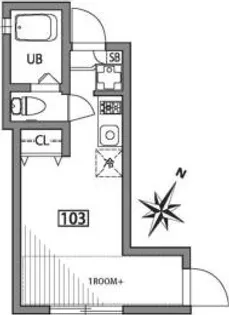 Blanc Court代田橋【1階】の間取り