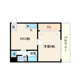 クレセール阿波座【2階】の間取り