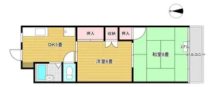 南林間古田マンション【1階】の間取り