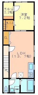 フィッツロイ【2階】の間取り