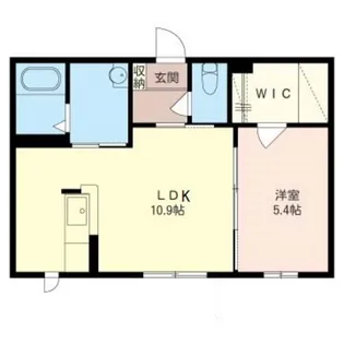 ブライトスクエア【1階】の間取り