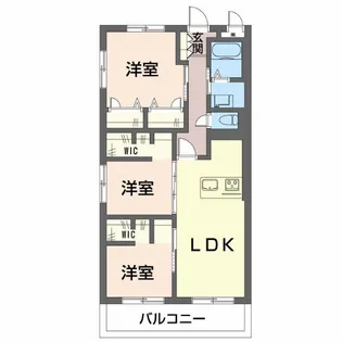 ハイゼ浅井【3階】の間取り