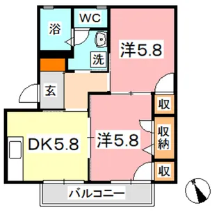 ボーネン B【1階】の間取り