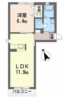 コンフォータブルB【1階】の間取り