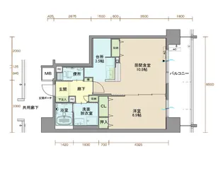 ウィステリア北小路【2階】の間取り