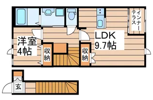 アゲルハウス岩切【2階】の間取り