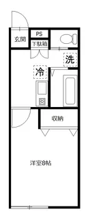 ゴールドパレスI【1階】の間取り