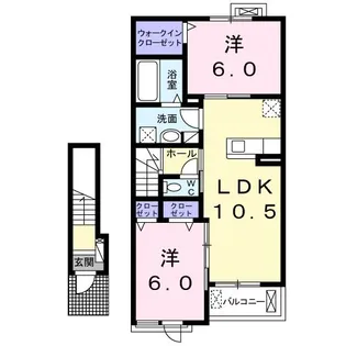 ルクラブ I【2階】の間取り