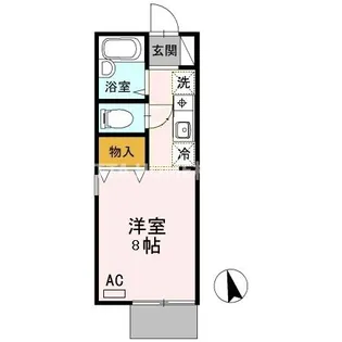 フローラルハイツ【1階】の間取り