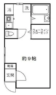 カサメント中目黒【1階】の間取り