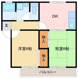 エーデルハイムエヒメ【1階】の間取り