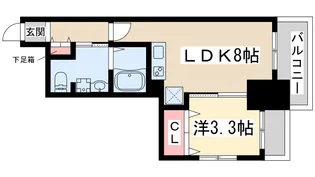 ケイズスクエア江坂【2階】の間取り