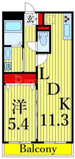 オッサボヌール船堀【1階】の間取り