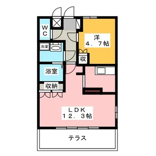 グランディール【2階】の間取り