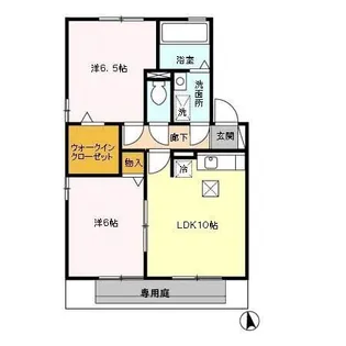 ウィルモア・サンク A棟【1階】の間取り