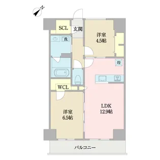 カサ ファミリア【4階】の間取り