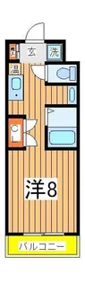 ペルレシュロスPART8【4階】の間取り