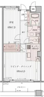マストライフ馬車道【9階】の間取り
