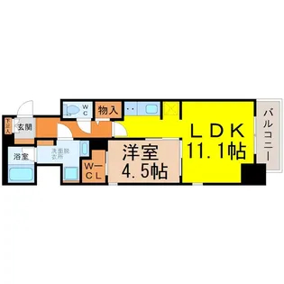 パークアクシス名古屋山王【8階】の間取り