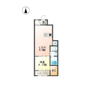 シティーパレス【1階】の間取り