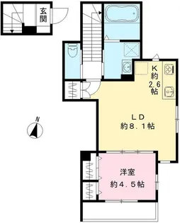 ソレイユ大原【2階】の間取り