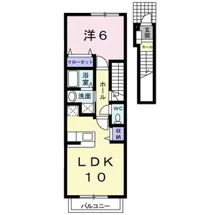 ミッテ・クラール【2階】の間取り