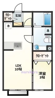 フローラ国立【1階】の間取り