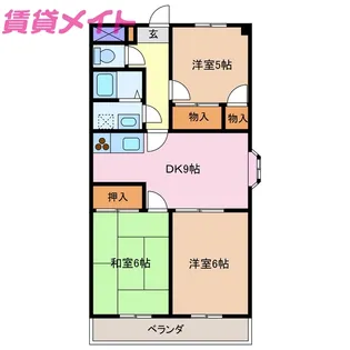 リヴェール日永【3階】の間取り