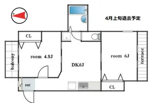 マンション 目黒区原町【1階】の間取り