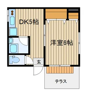 コーポ嶋崎【1階】の間取り