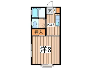 ドリ-ムハイツB【2階】の間取り