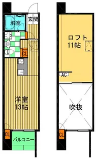 アジュール新大阪【4階】の間取り
