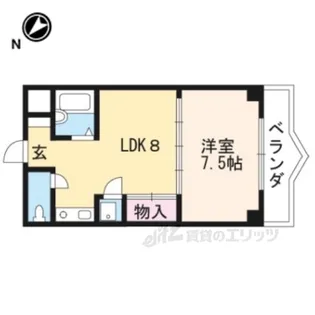 西河原マリーンハイツ【3階】の間取り