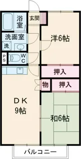 ハイツプリンス【2階】の間取り