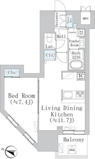 ウェスタ板橋仲宿【8階】の間取り