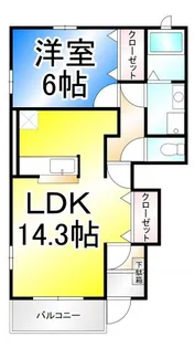 メルティー・アイII【1階】の間取り