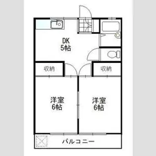 久保田ハイツ【2階】の間取り