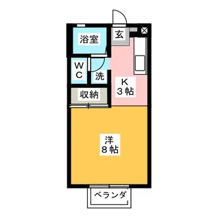 サンヴェール道悦【1階】の間取り