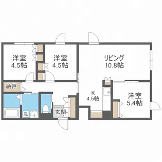 ビラ・ソラシア【3階】の間取り