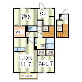 シエルツリーIII【2階】の間取り