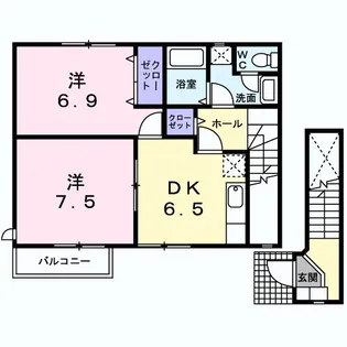 メリディオ【2階】の間取り