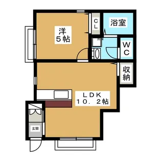 上水タウンハウス【1階】の間取り