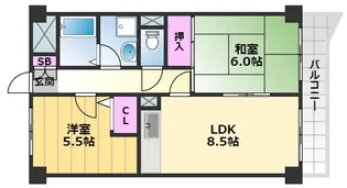 ロフティロット【4階】の間取り