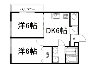 noa墨染【2階】の間取り